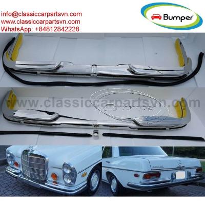 Mercedes W108 W109 European Style Bumpers with Rubber